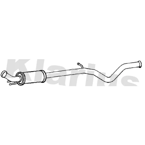 Stredný tlmič výfuku KLARIUS 270897