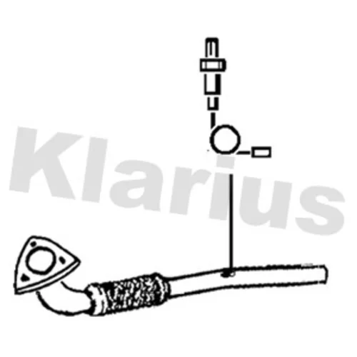 Tlakové vedenie, snímač tlaku (filter pevných častíc) KLARIUS 302148