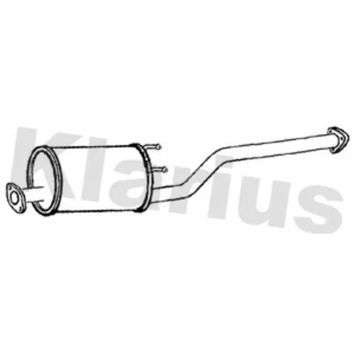 Stredný tlmič výfuku KLARIUS CL444E