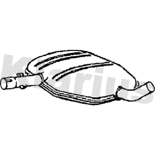 Stredný tlmič výfuku KLARIUS 210286