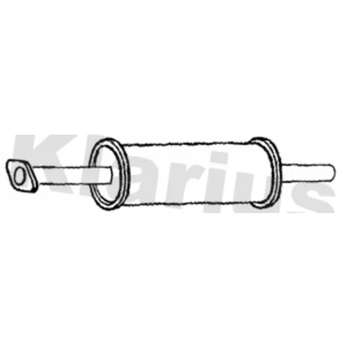 Stredný tlmič výfuku KLARIUS 211566