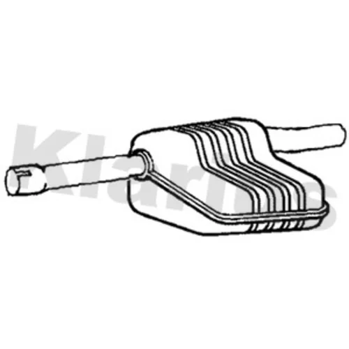 Stredný tlmič výfuku KLARIUS 211646