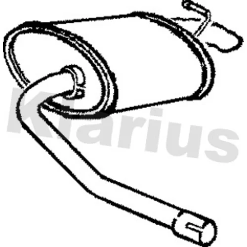 Koncový tlmič výfuku KLARIUS 220411