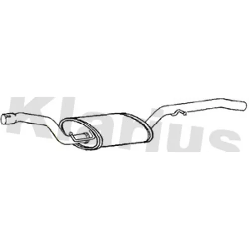 Koncový tlmič výfuku KLARIUS 223185