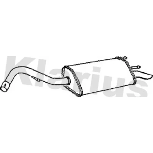 Koncový tlmič výfuku KLARIUS 230579