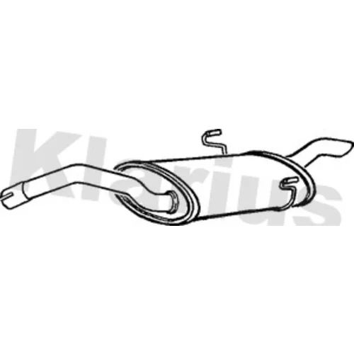 Koncový tlmič výfuku KLARIUS 230678