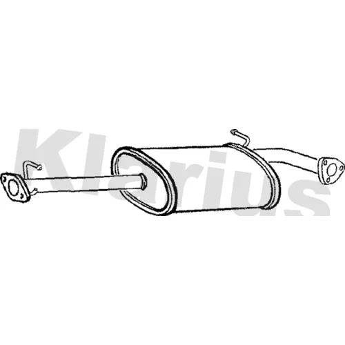Stredný tlmič výfuku KLARIUS 230858