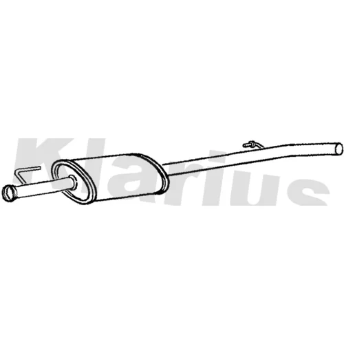 Stredný tlmič výfuku KLARIUS 230860