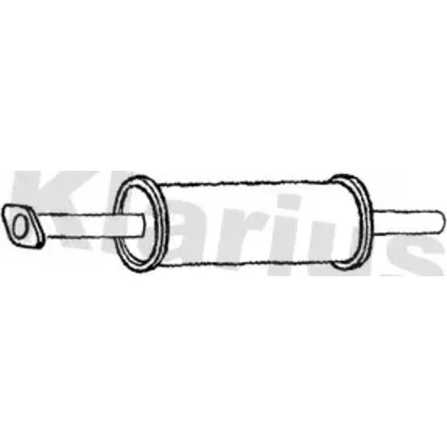 Stredný tlmič výfuku KLARIUS 234146