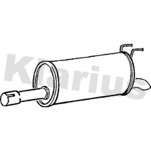 Koncový tlmič výfuku KLARIUS 240643