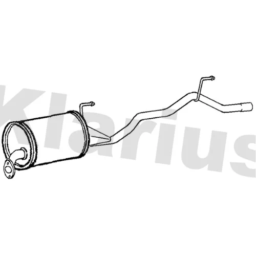 Koncový tlmič výfuku KLARIUS 240739
