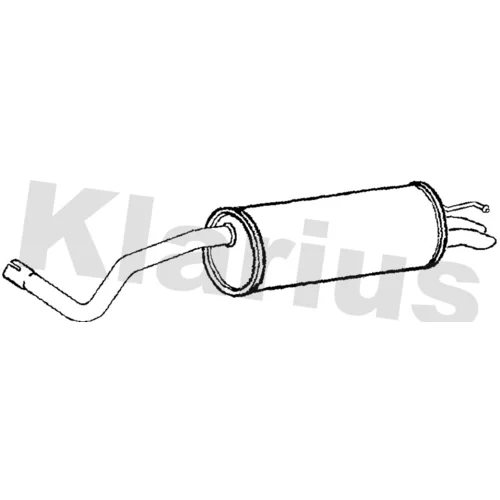 Koncový tlmič výfuku KLARIUS 240990