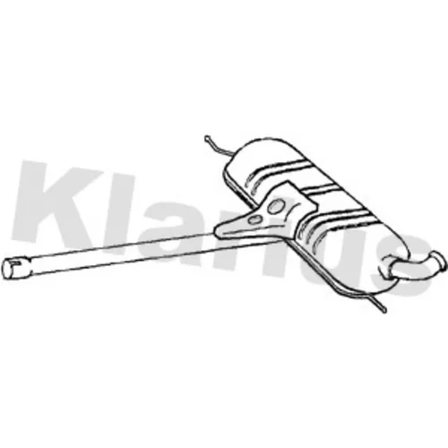 Stredný tlmič výfuku KLARIUS 241125