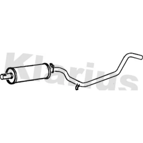 Stredný tlmič výfuku KLARIUS 250241