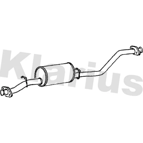 Stredný tlmič výfuku KLARIUS 250443