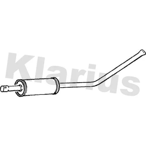 Stredný tlmič výfuku KLARIUS 250491