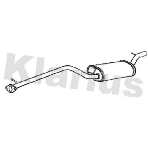 Stredný tlmič výfuku KLARIUS 250628