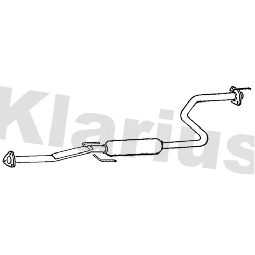Stredný tlmič výfuku KLARIUS 260211