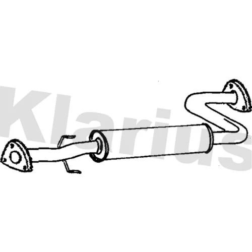 Stredný tlmič výfuku KLARIUS 260638