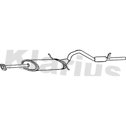 Koncový tlmič výfuku KLARIUS 260776