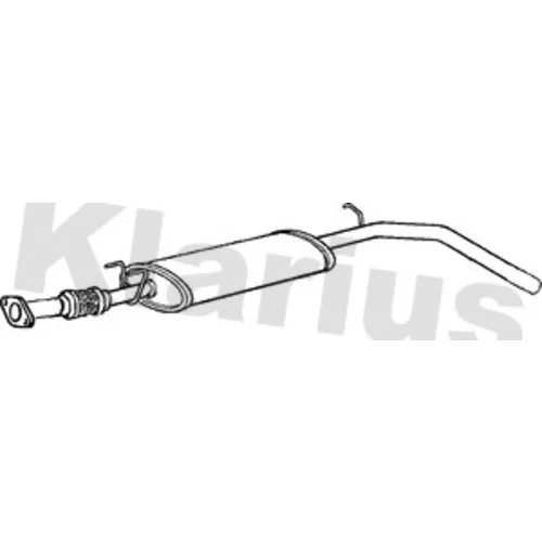 Stredný tlmič výfuku KLARIUS 260849