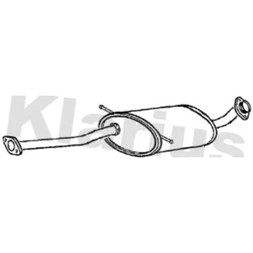 Stredný tlmič výfuku KLARIUS 260995