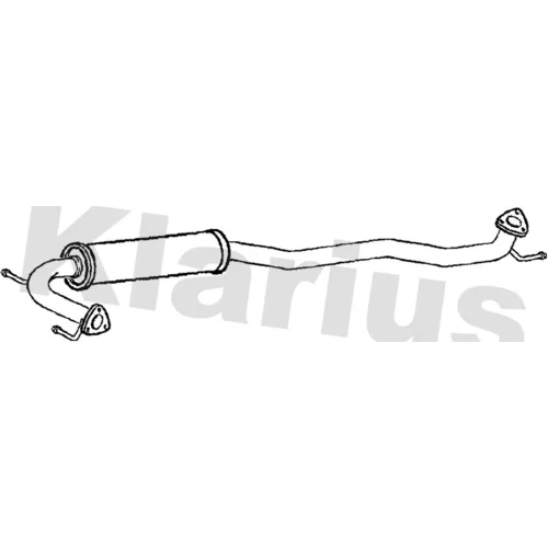 Stredný tlmič výfuku KLARIUS 261113