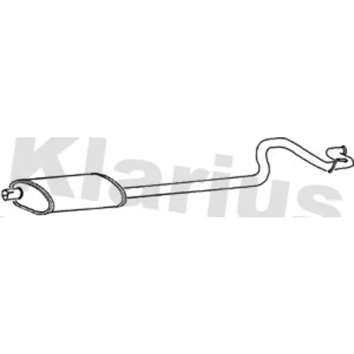 Koncový tlmič výfuku KLARIUS 270353