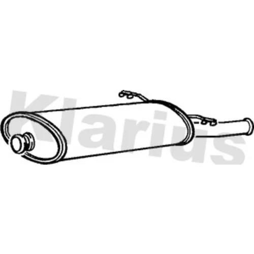 Koncový tlmič výfuku KLARIUS 270559