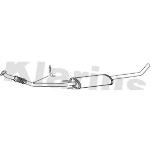 Stredný tlmič výfuku KLARIUS 270895