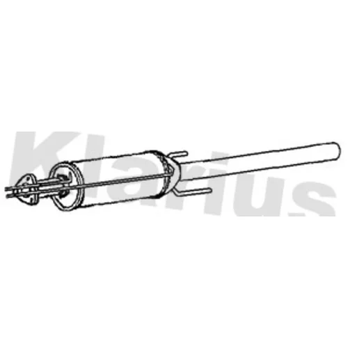 Filter sadzí/pevných častíc výfukového systému KLARIUS 390353