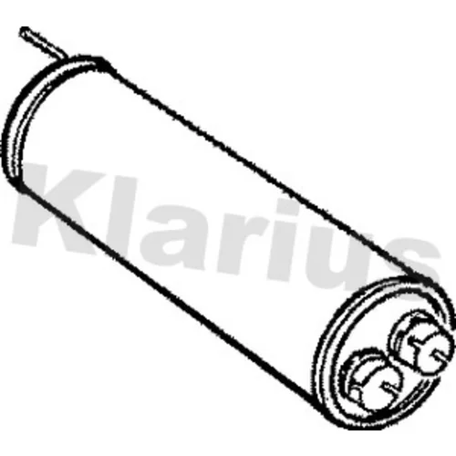 Stredný tlmič výfuku KLARIUS 210026