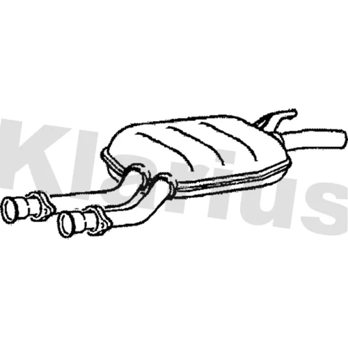 Stredný tlmič výfuku KLARIUS 210591