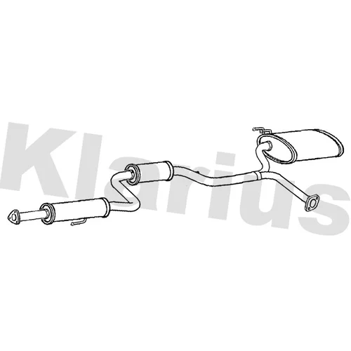 Koncový tlmič výfuku KLARIUS 211465