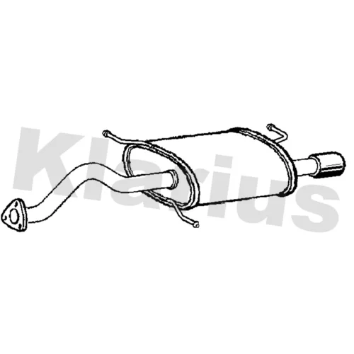 Koncový tlmič výfuku KLARIUS 220515