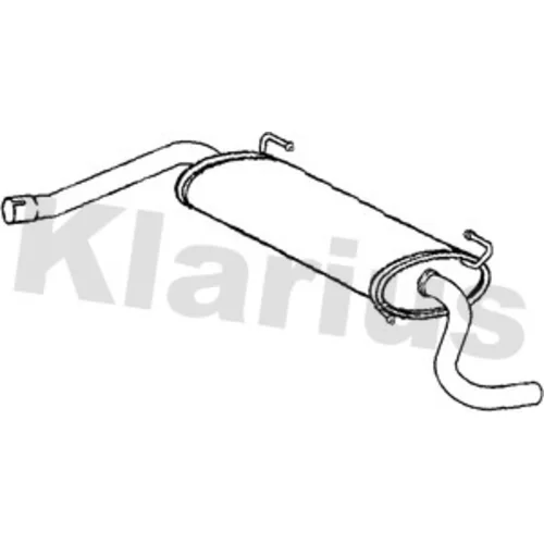 Stredný tlmič výfuku KLARIUS 223088
