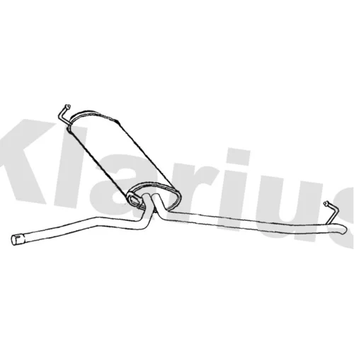 Koncový tlmič výfuku KLARIUS 223182