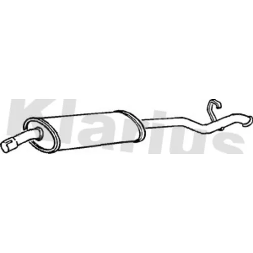Koncový tlmič výfuku KLARIUS 230349