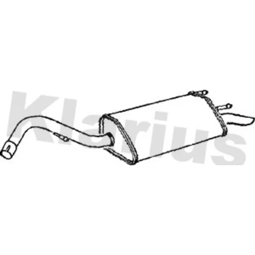 Koncový tlmič výfuku KLARIUS 230581