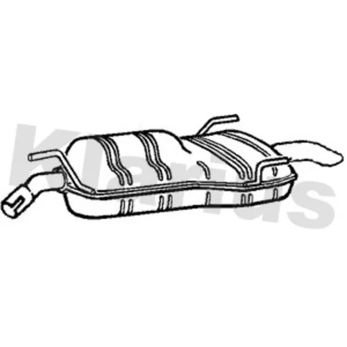Koncový tlmič výfuku KLARIUS 230981