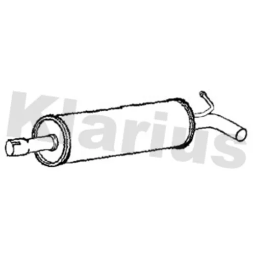 Stredný tlmič výfuku KLARIUS 231522