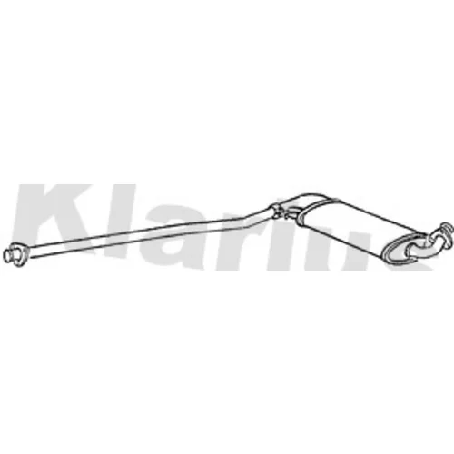 Stredný tlmič výfuku 250022 /KLARIUS/