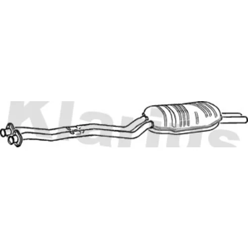 Koncový tlmič výfuku KLARIUS 250399