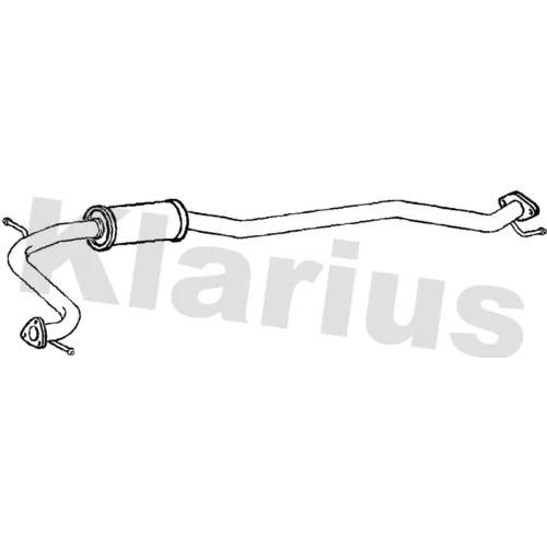 Stredný tlmič výfuku KLARIUS 250838