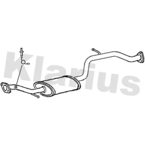 Stredný tlmič výfuku KLARIUS 260883