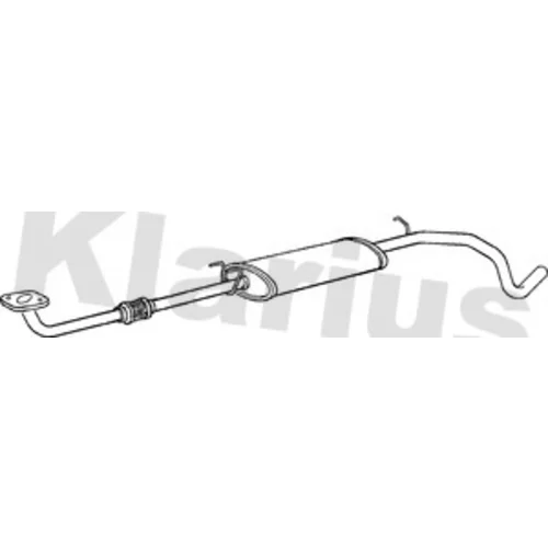 Stredný tlmič výfuku KLARIUS 270568