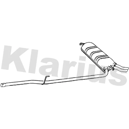 Koncový tlmič výfuku KLARIUS 270689