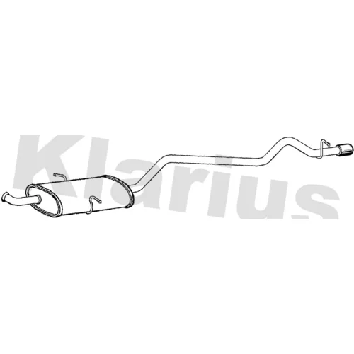 Koncový tlmič výfuku KLARIUS 270806