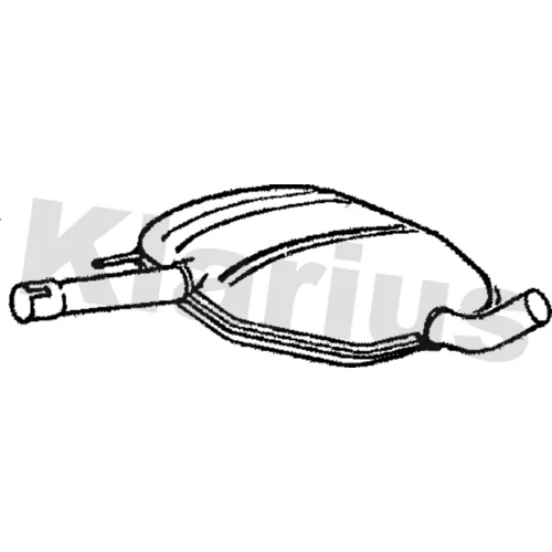 Stredný tlmič výfuku KLARIUS 210290