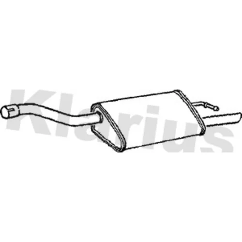 Koncový tlmič výfuku KLARIUS 220642